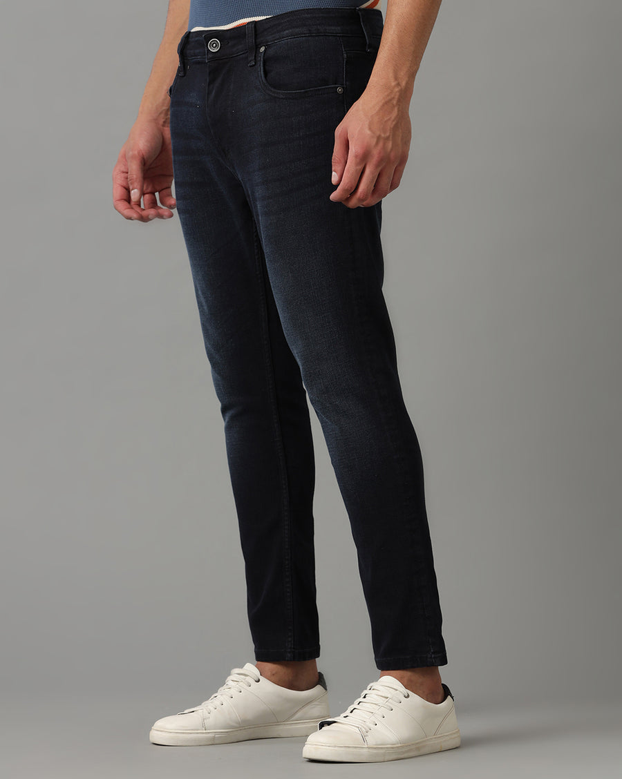 Indigo Track Cropped Skinny Jeans