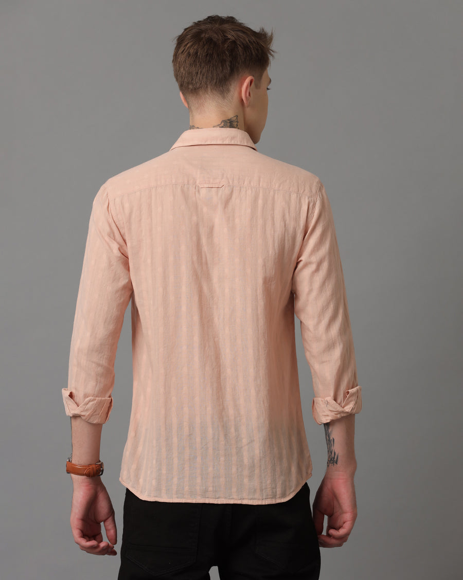 Mahogany Rose Full Sleeves Slim Fit Shirt