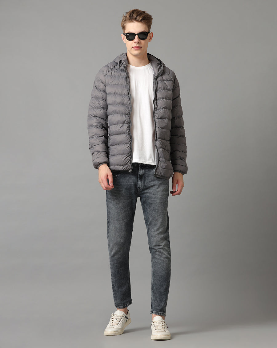 Charcoal Regular Fit Jacket
