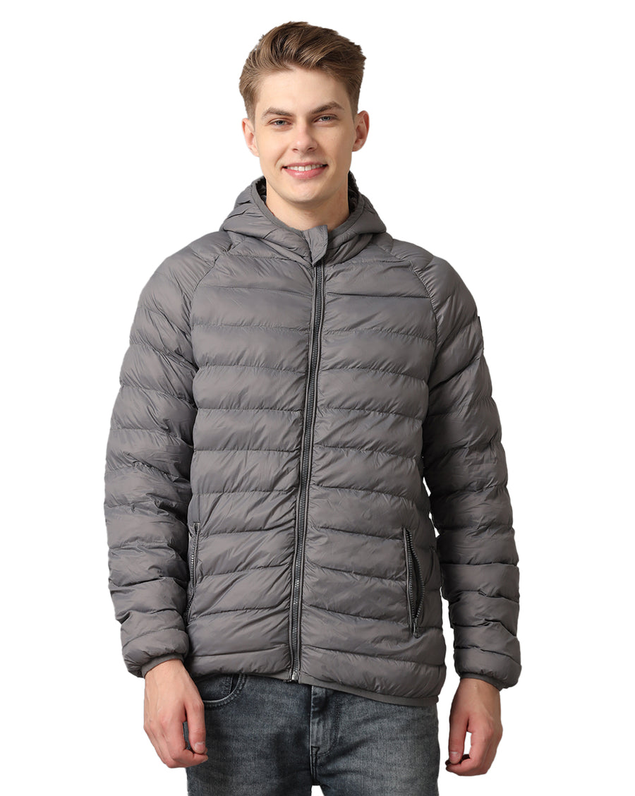 Charcoal Regular Fit Jacket