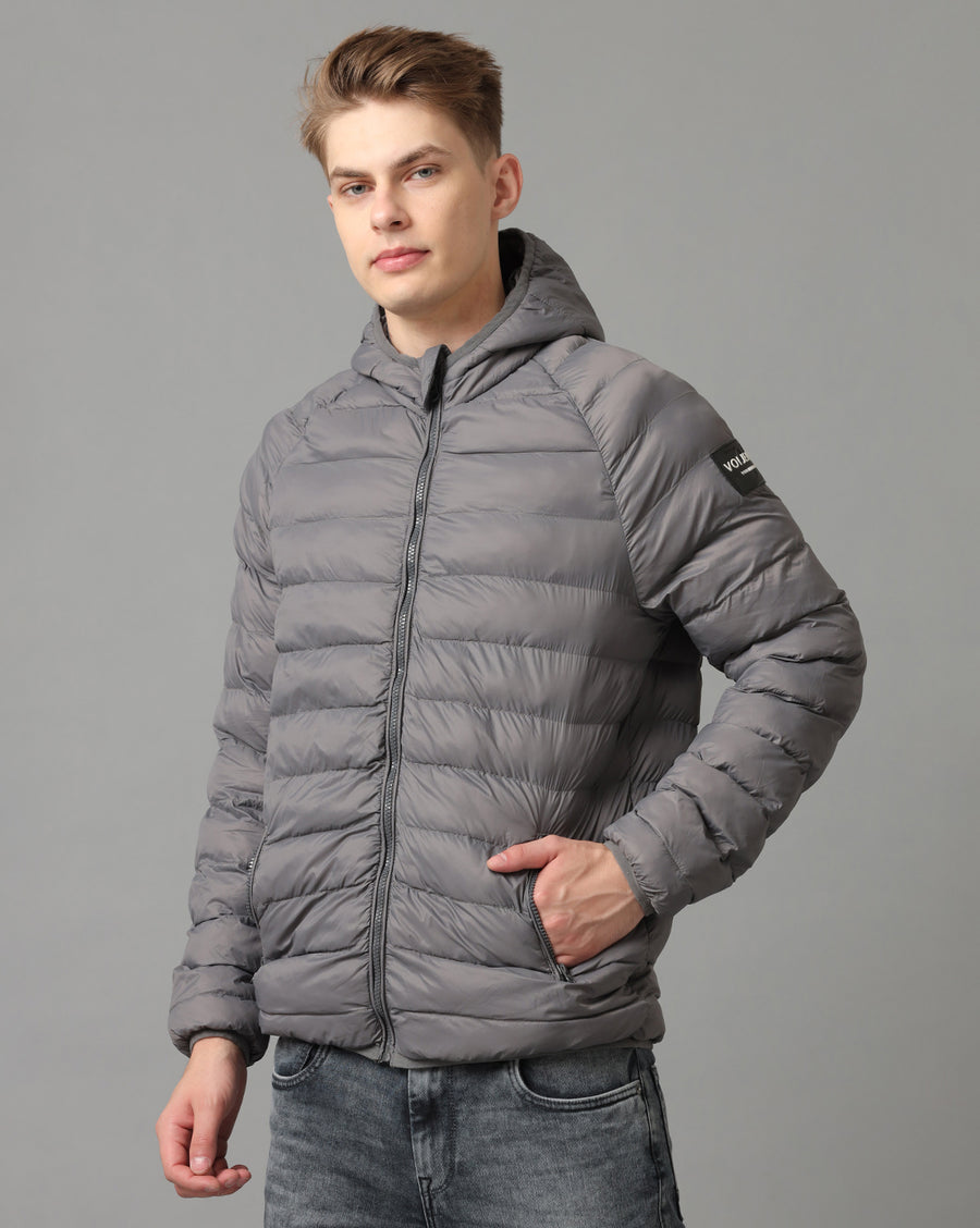 Charcoal Regular Fit Jacket