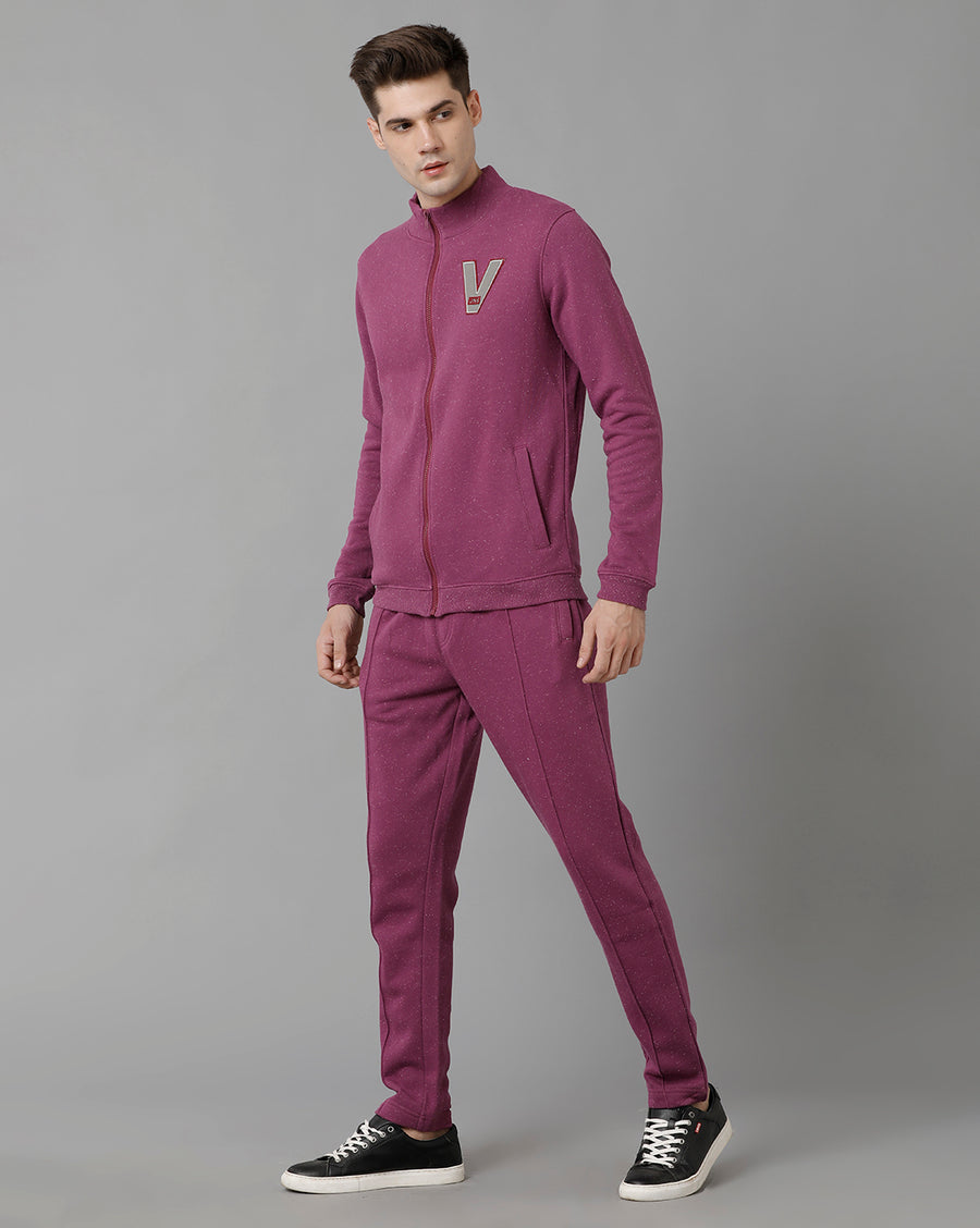 Voi Jeans Mens Pink solid Sweatshirt