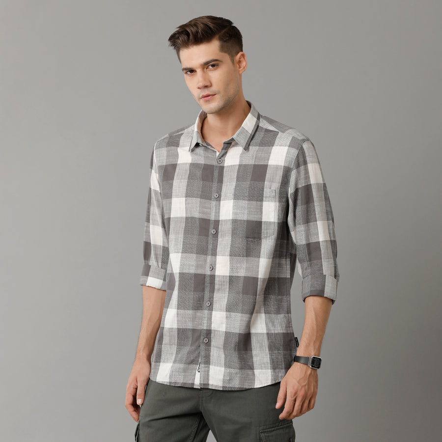 Grey Cks Slim Fit Shirt