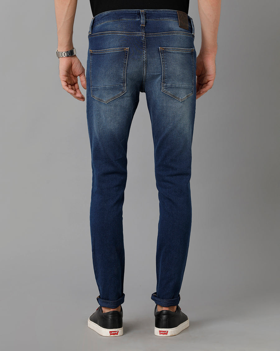 Voi Men Indigo Track Skinny Fit Jeans