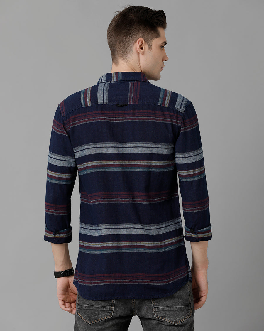 Men Checked Slim Fit Casual Shirt