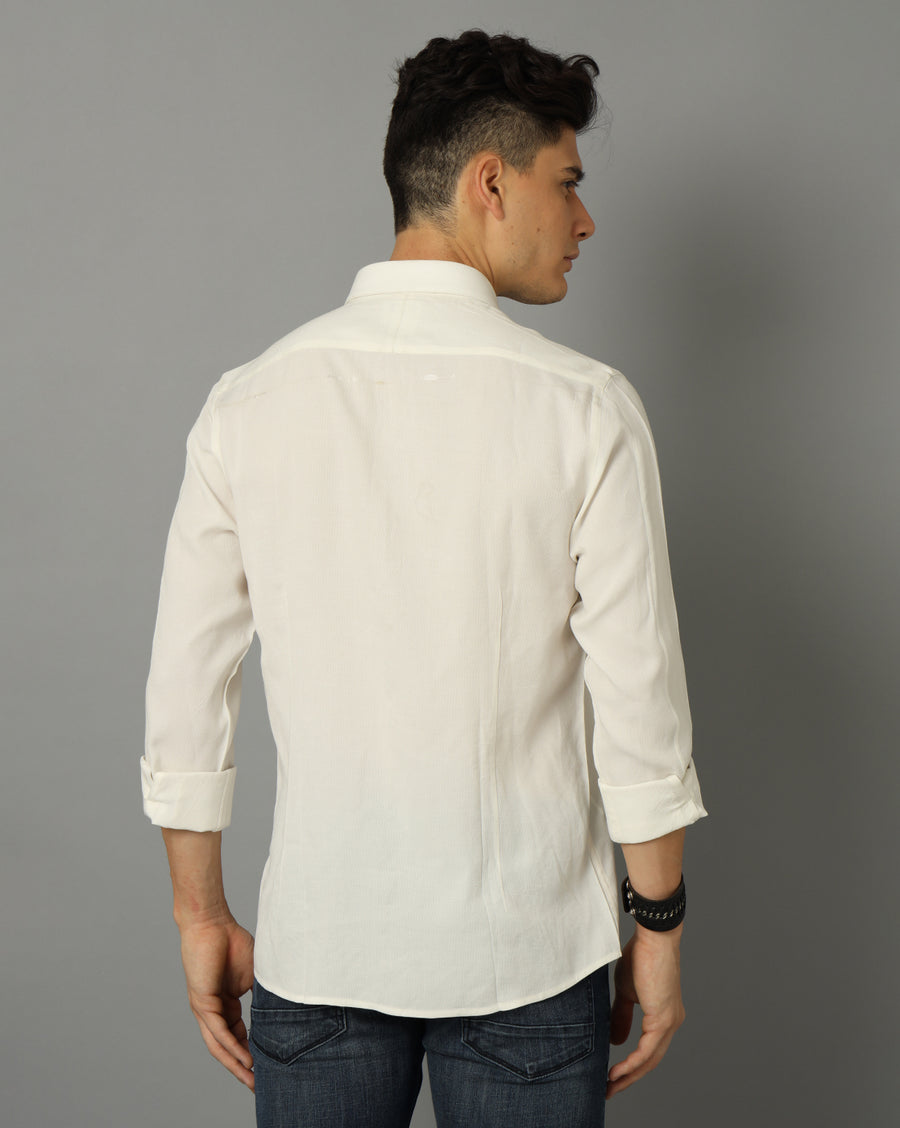 Slim Fit Opaque Casual Shirt