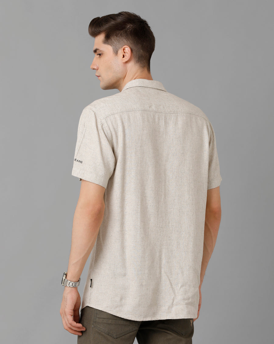 Voi Jeans Men's Light Green Slim Fit  Shirt