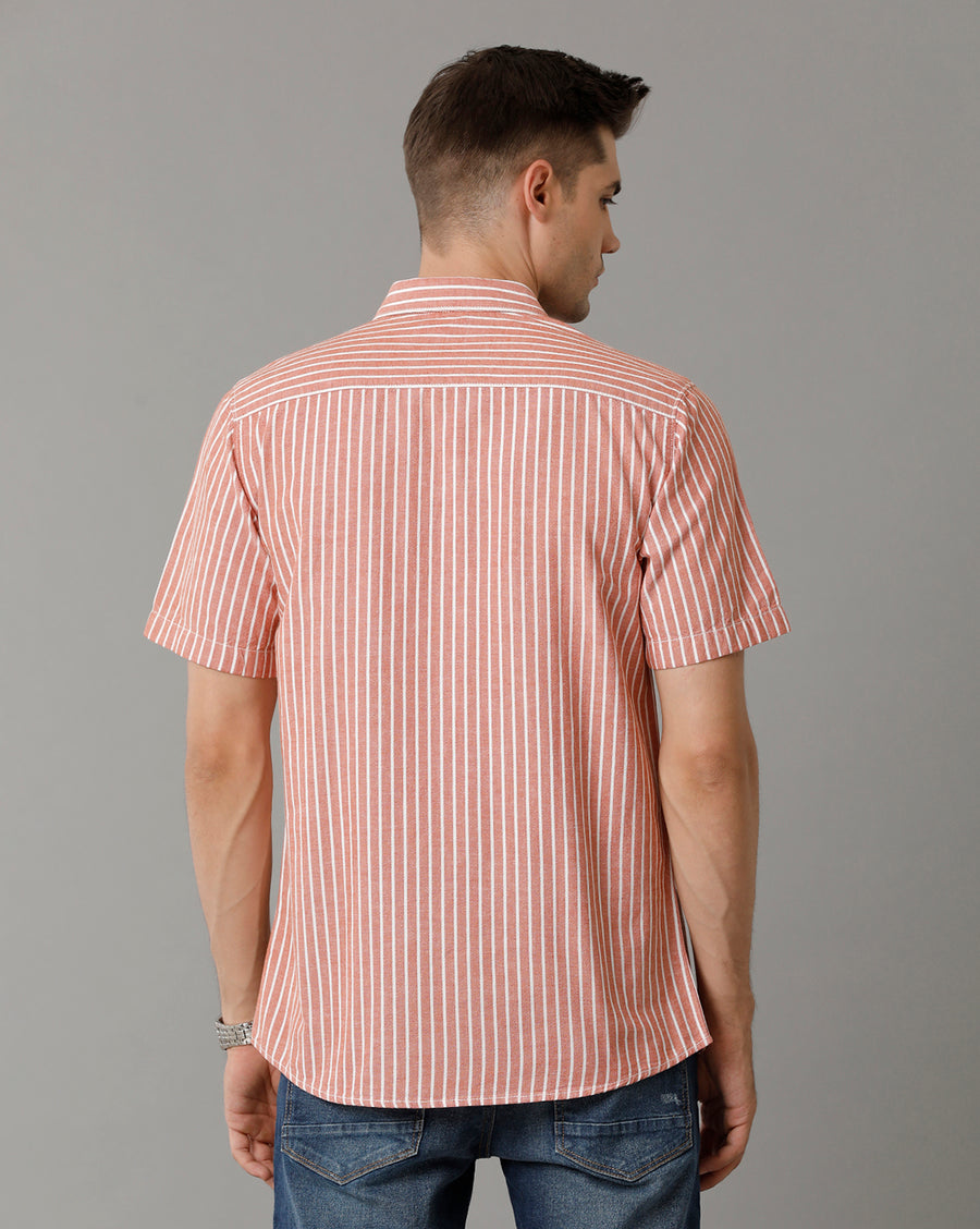 Red Stripes Slim Fit Shirt