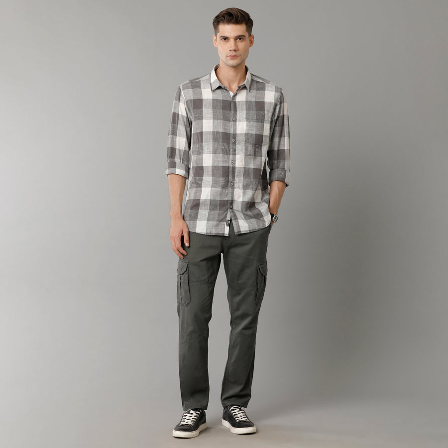 Grey Cks Slim Fit Shirt