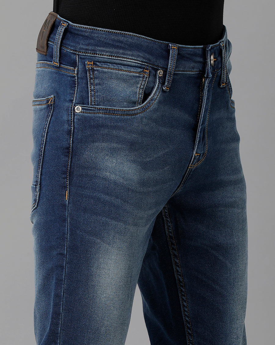 Voi Men Indigo Track Skinny Fit Jeans