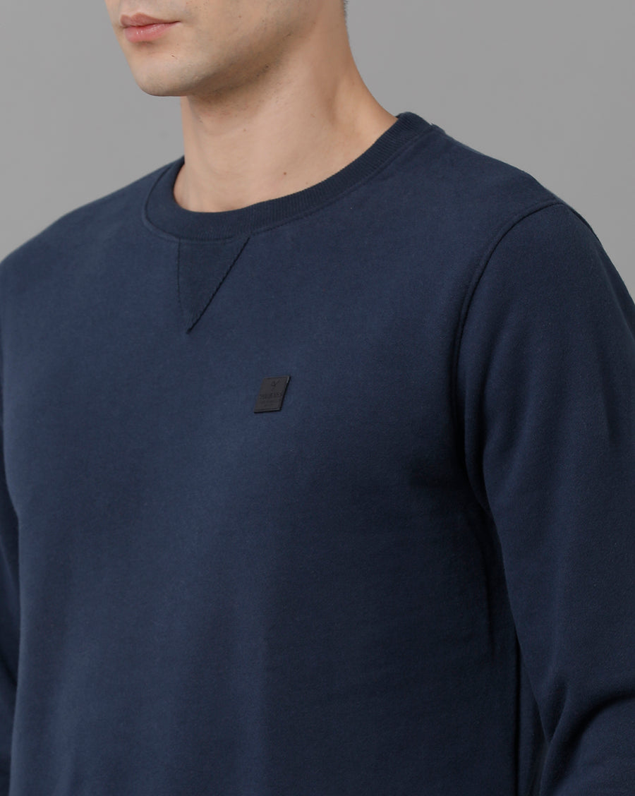 Voi Jeans Mens Regular Fit Navy Dress Blue Sweatshirt