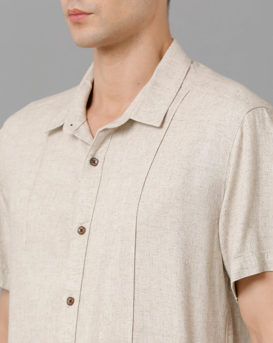 Voi Jeans Men's Light Green Slim Fit  Shirt