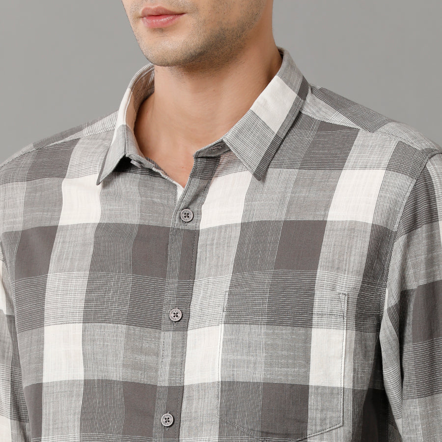 Grey Cks Slim Fit Shirt