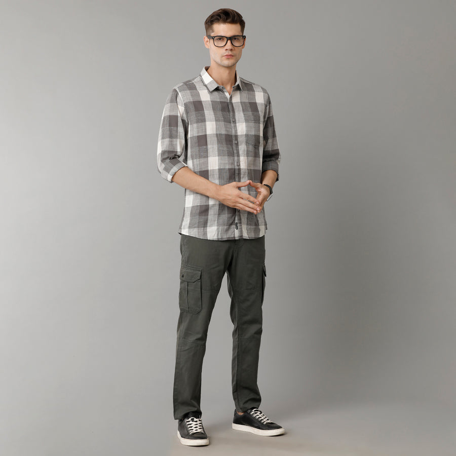 Grey Cks Slim Fit Shirt
