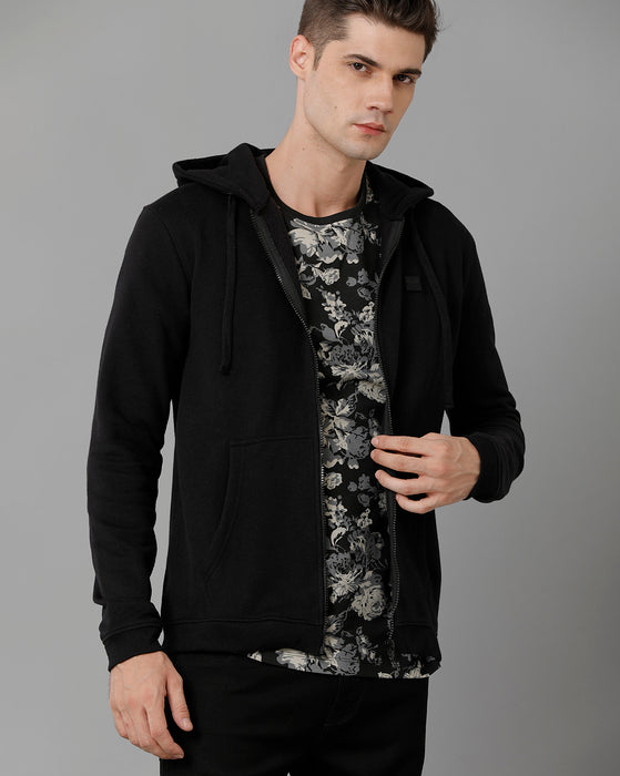 Voi Jeans Mens Regular Fit Mineral Black Sweatshirt