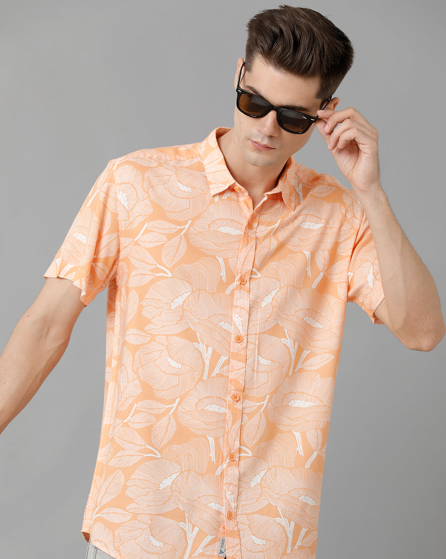 Men Printed Slim Fit Casual Shirt