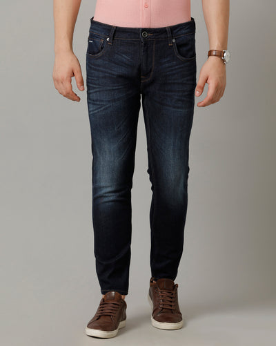 Dk Indigo Track Cropped Skinny Jeans