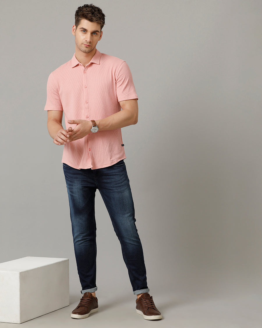 Indigo Track Cropped Skinny Cotton Poly Jeans