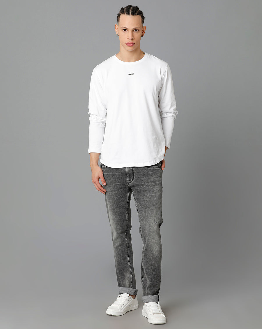Voi Jeans Men Skinny Fit Light Fade Whiskers Jeans