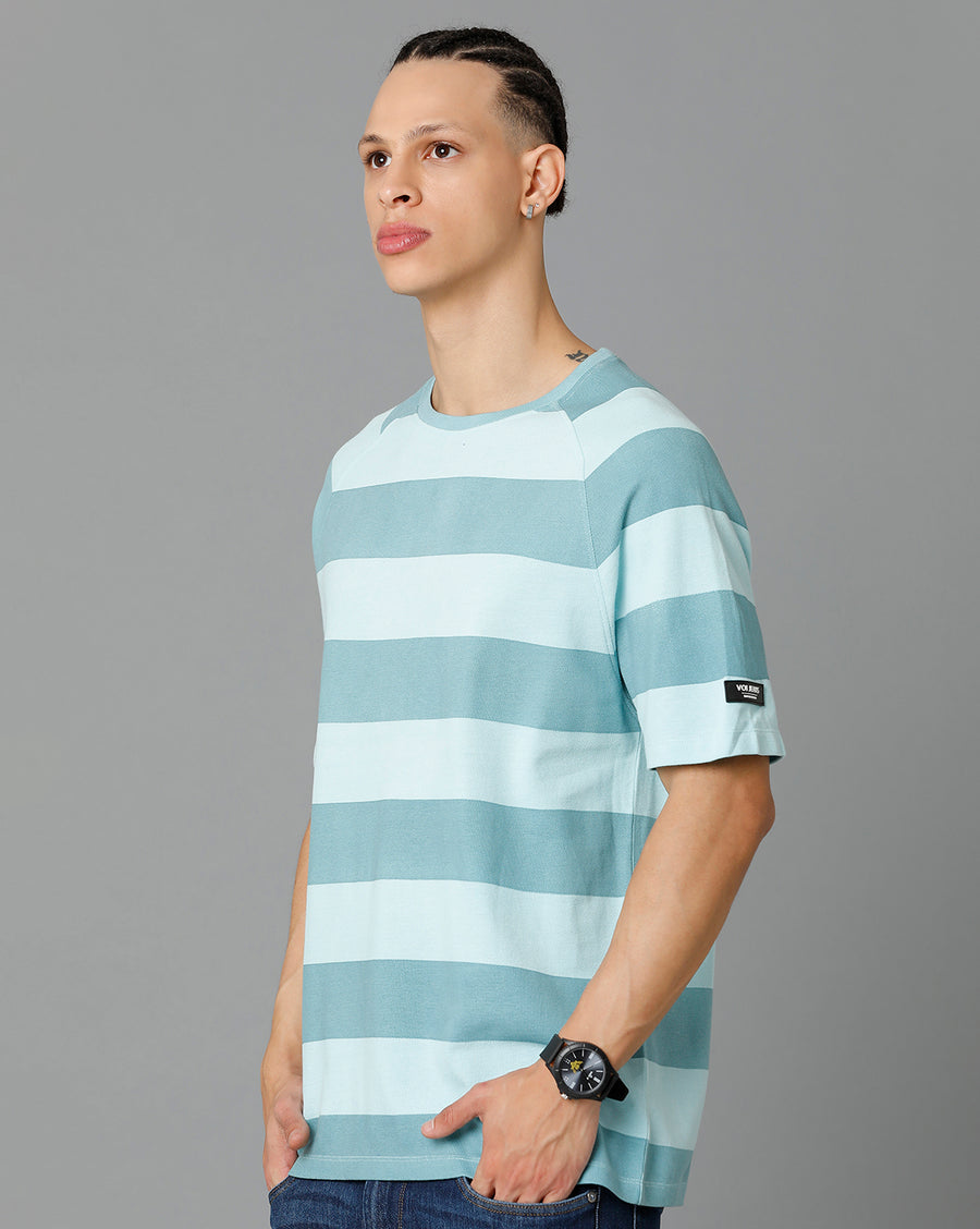 Voi Jeans Men Striped T-shirt