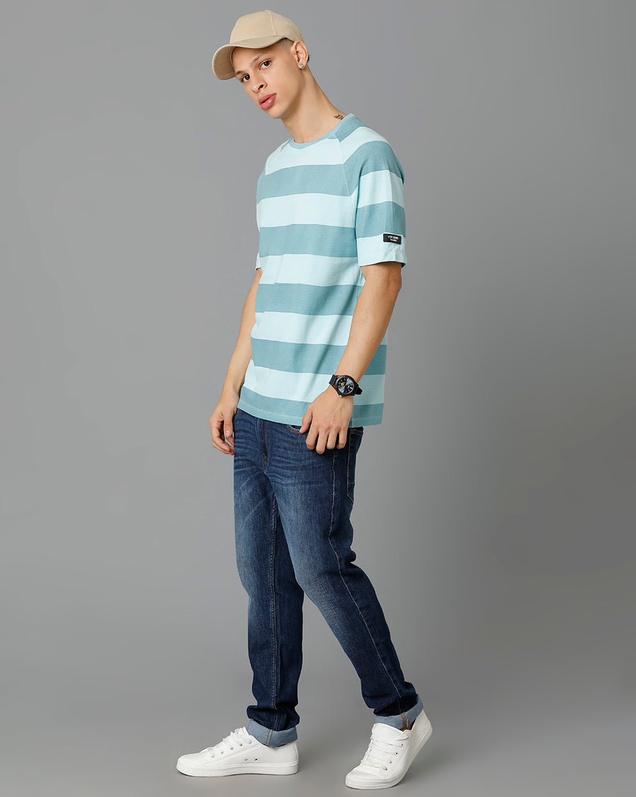 Voi Jeans Men Striped T-shirt