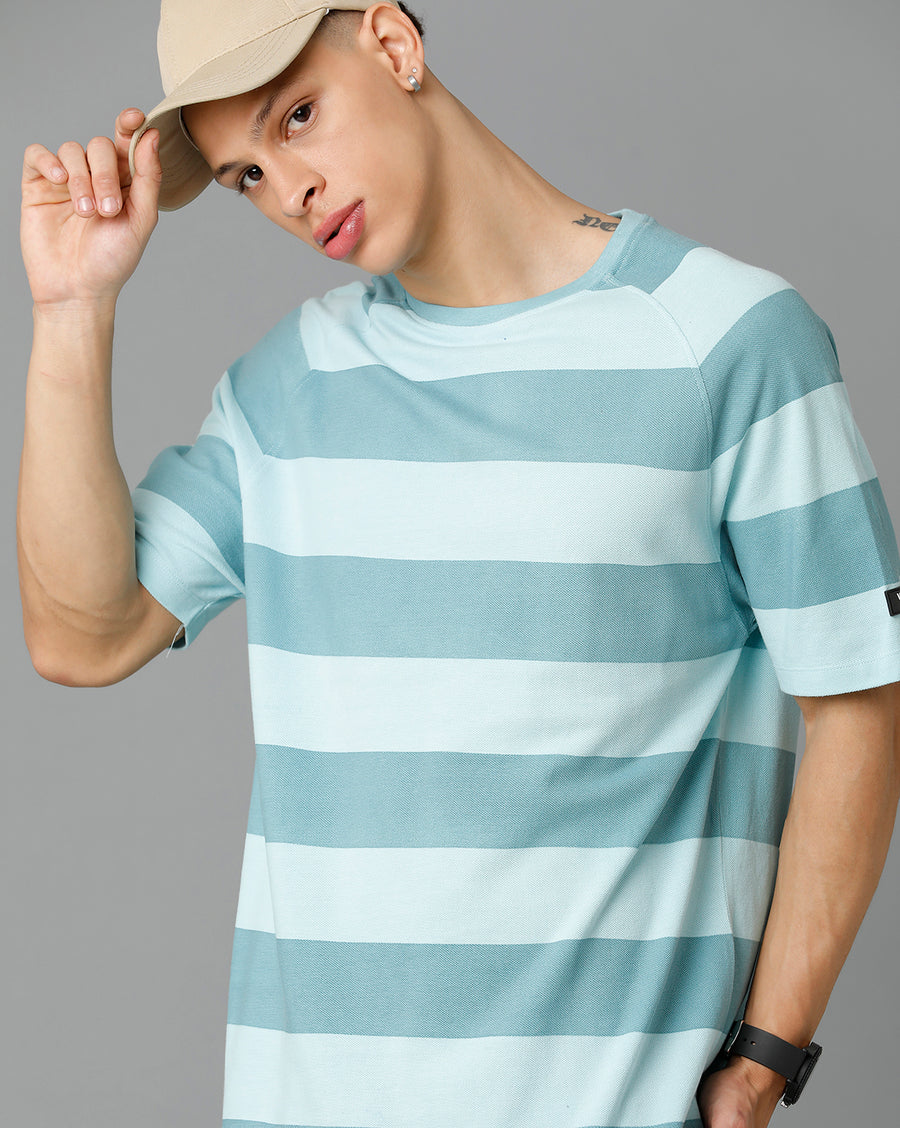 Voi Jeans Men Striped T-shirt