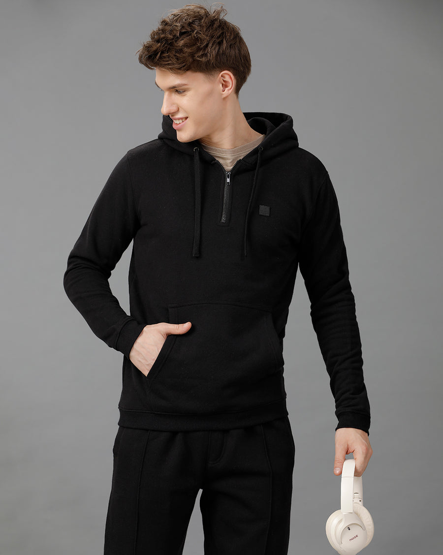 Mineral Black Regular Fit Sweat Shirt
