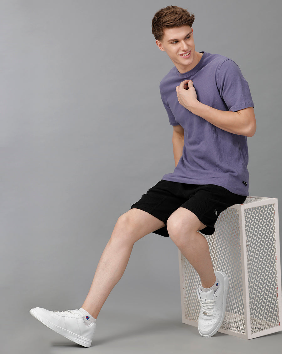 Jet Black Regular Fit Short