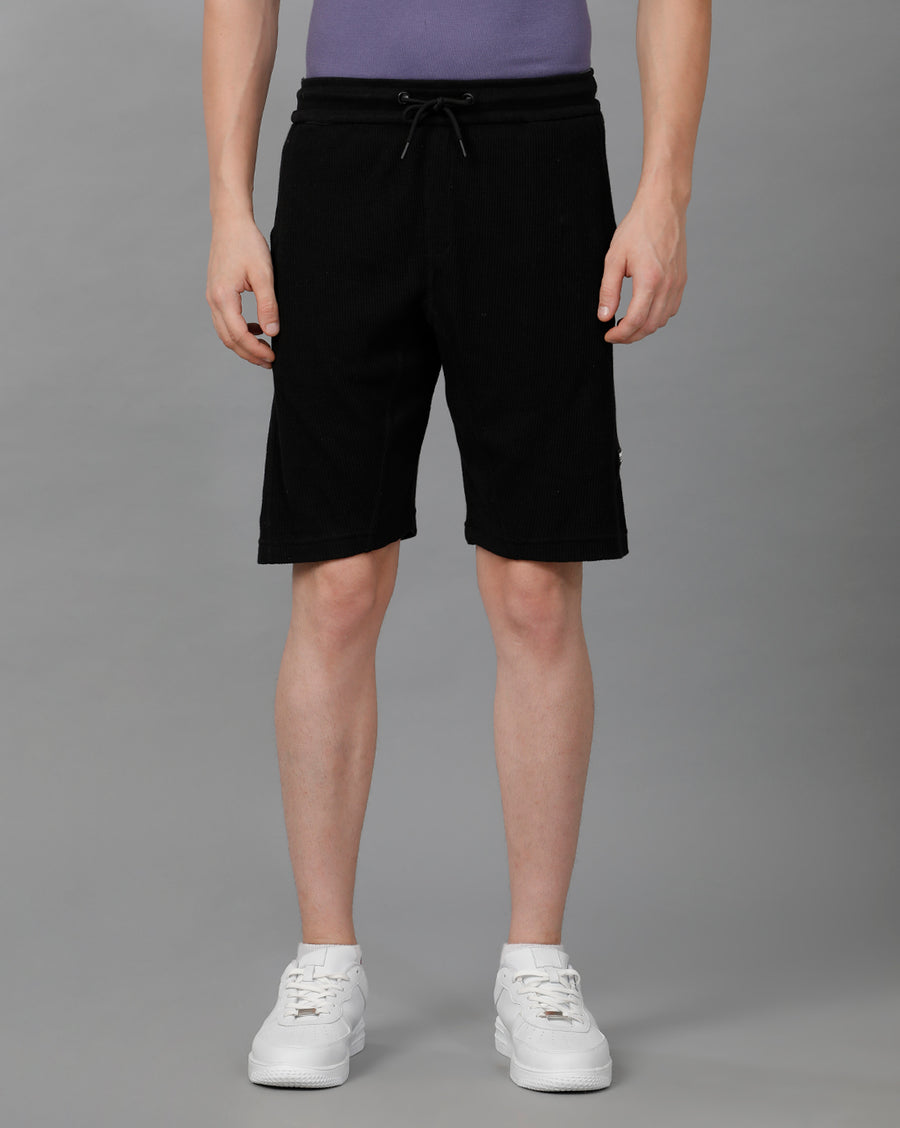 Jet Black Regular Fit Short