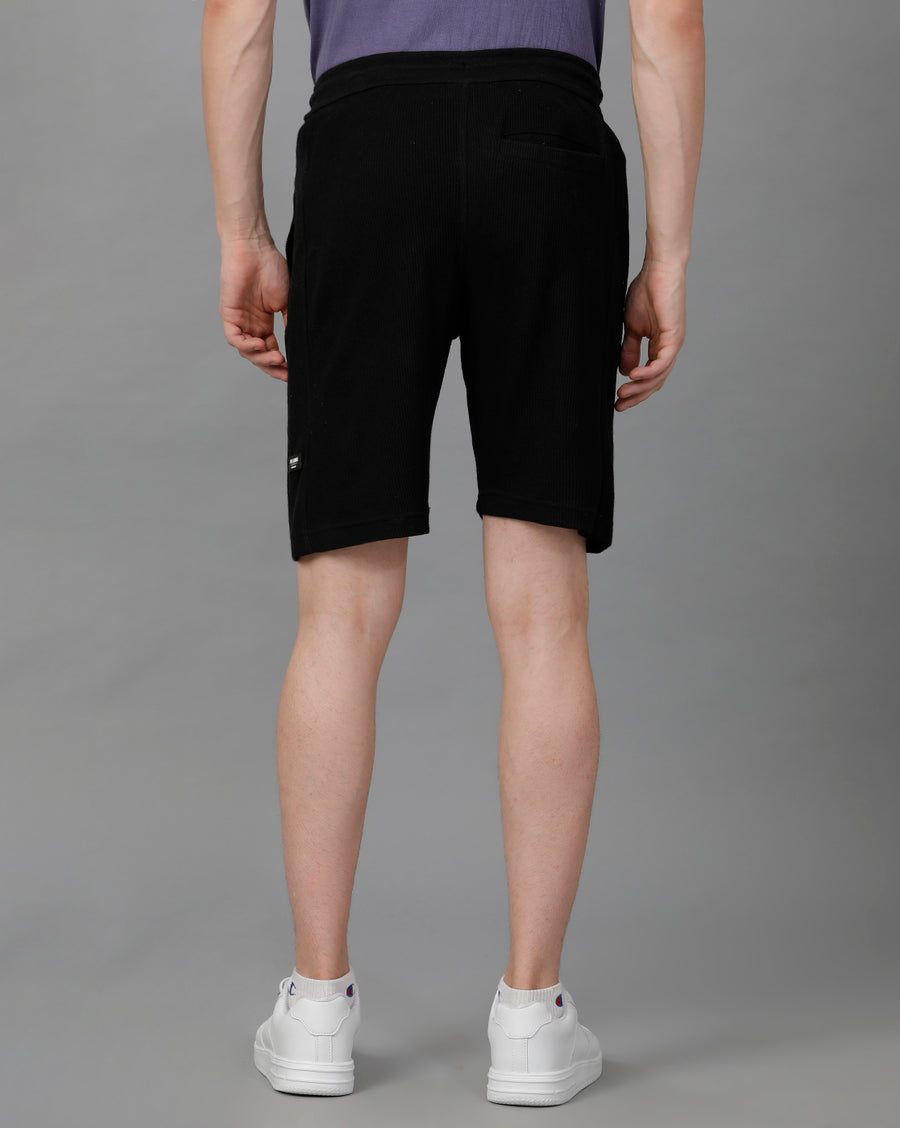 Jet Black Regular Fit Short