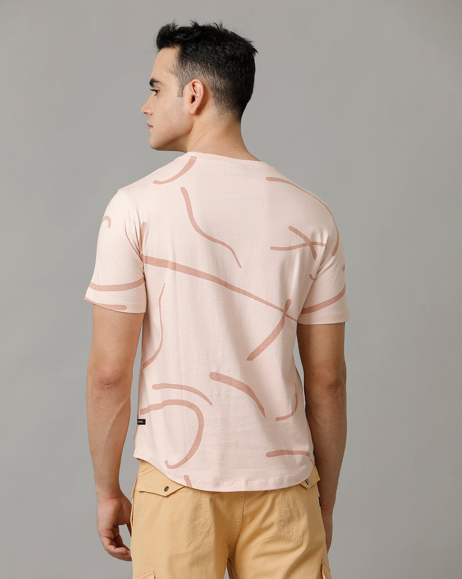 Peach Whip Regular Fit T-Shirt