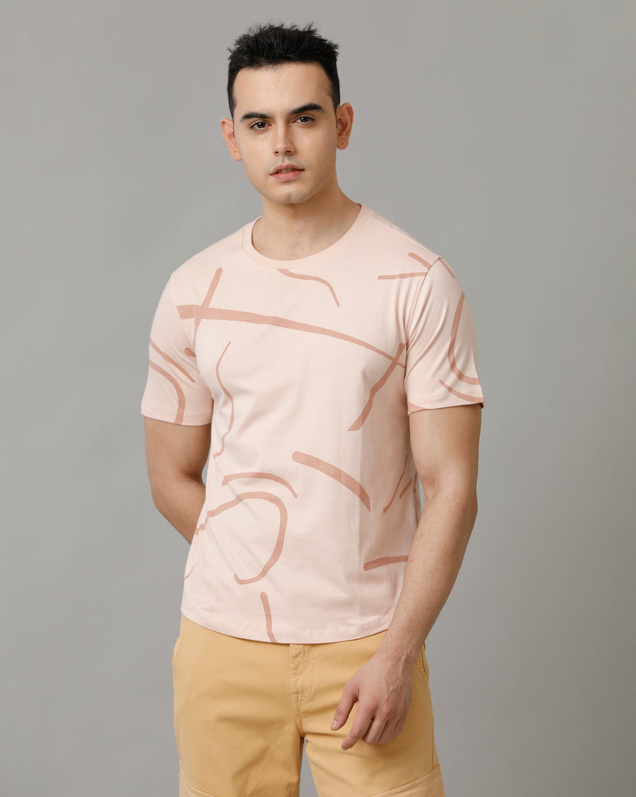 Peach Whip Regular Fit T-Shirt
