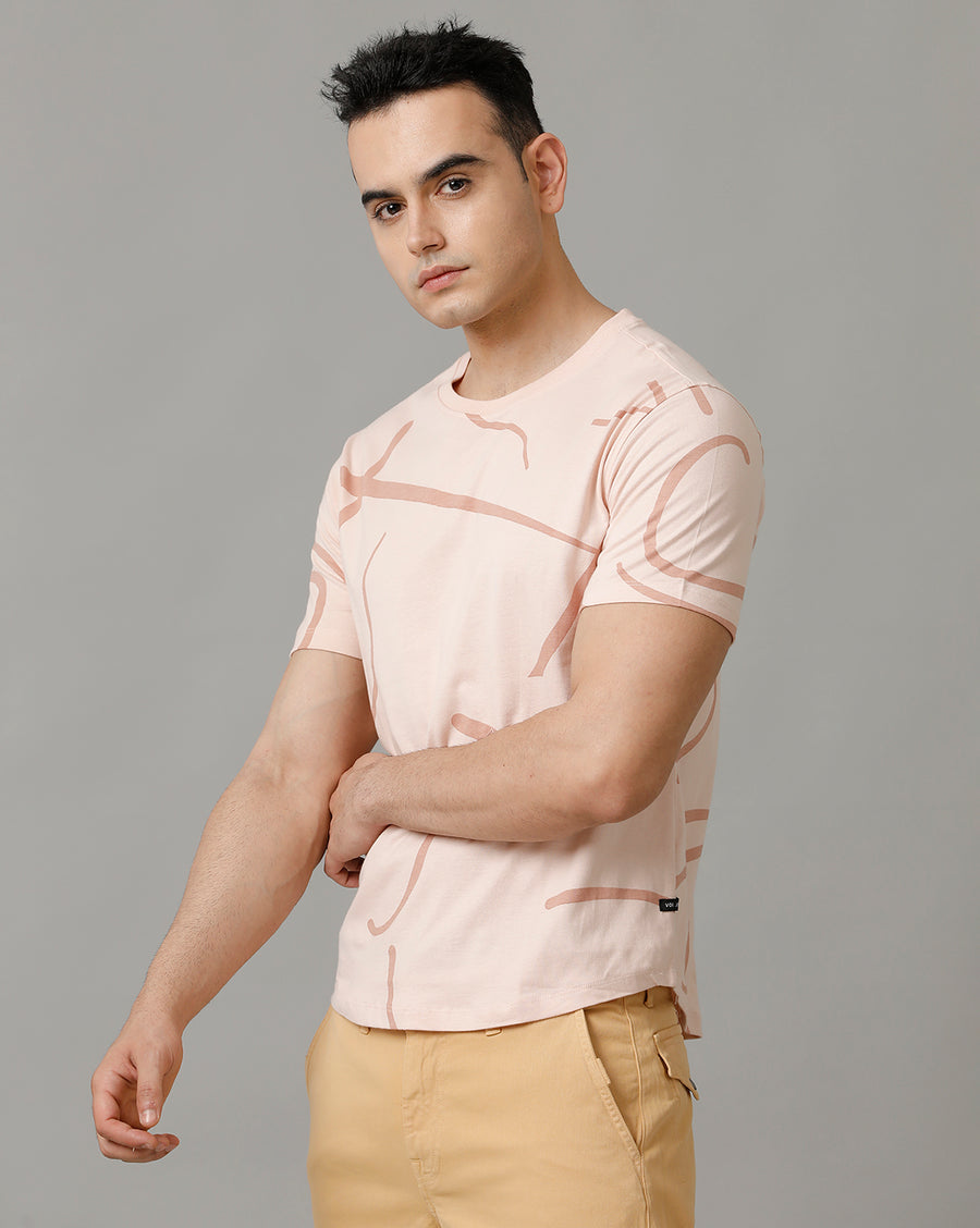 Peach Whip Regular Fit T-Shirt