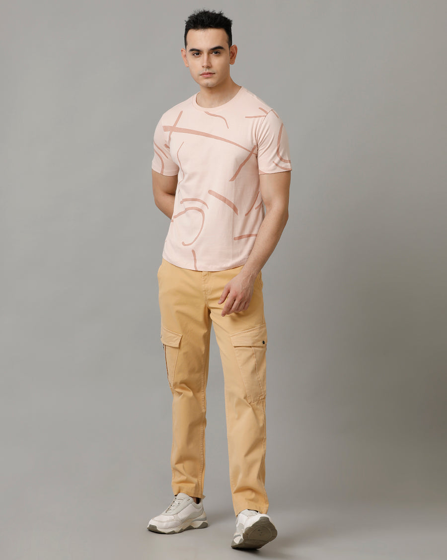Peach Whip Regular Fit T-Shirt