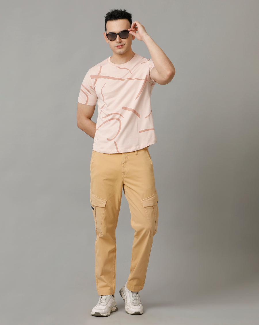 Peach Whip Regular Fit T-Shirt