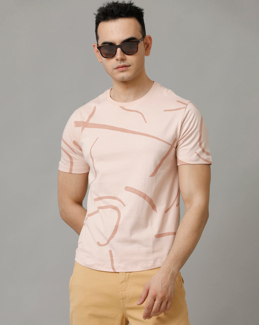 Peach Whip Regular Fit T-Shirt
