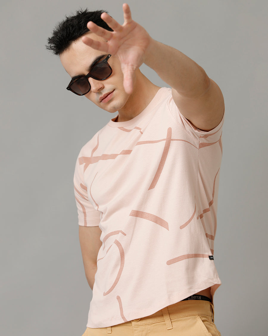 Peach Whip Regular Fit T-Shirt