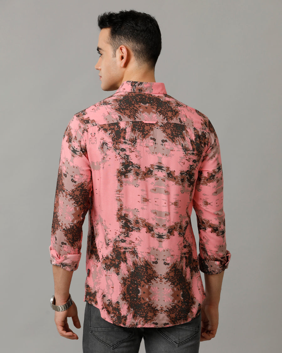 Rose Down AOP Slim Fit Shirt