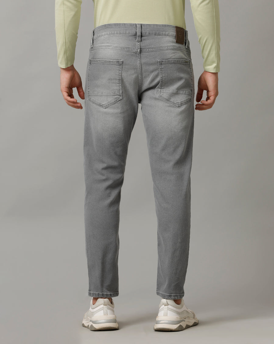 Charcoal Grey Track Cropped Skinny Jeans