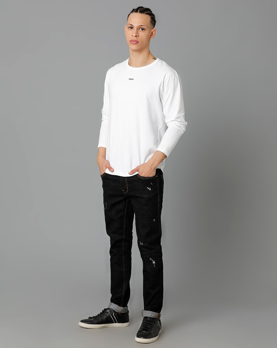 Black Track Skinny Jeans