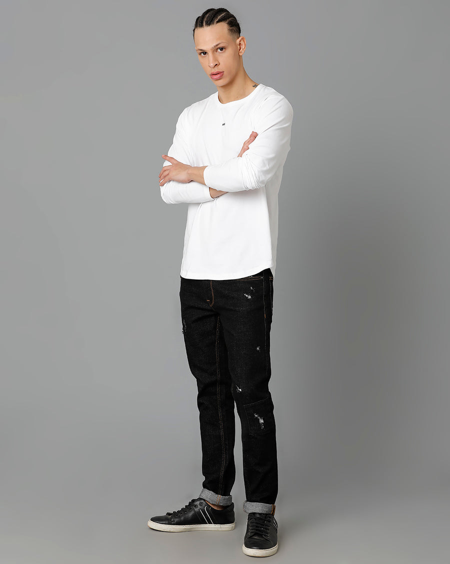 Black Track Skinny Jeans