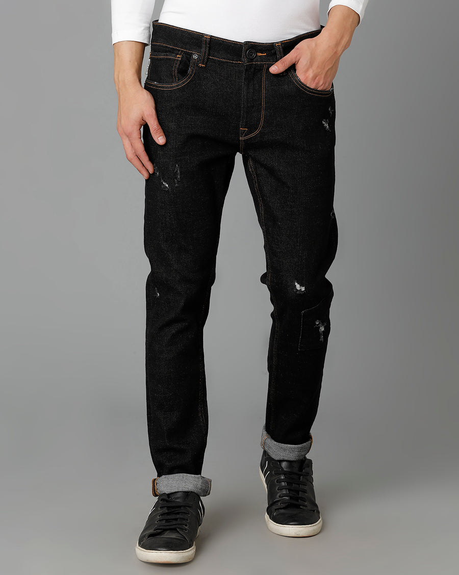 Black Track Skinny Jeans