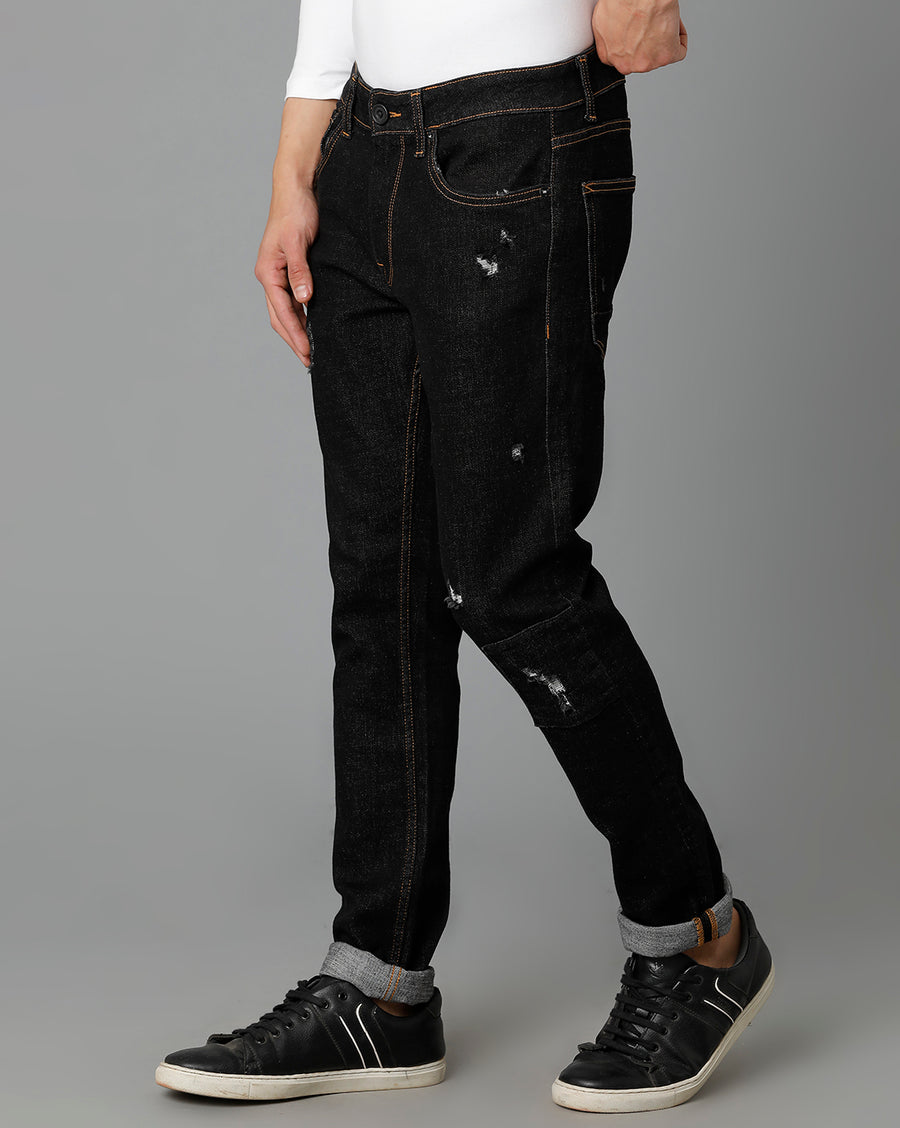 Black Track Skinny Jeans