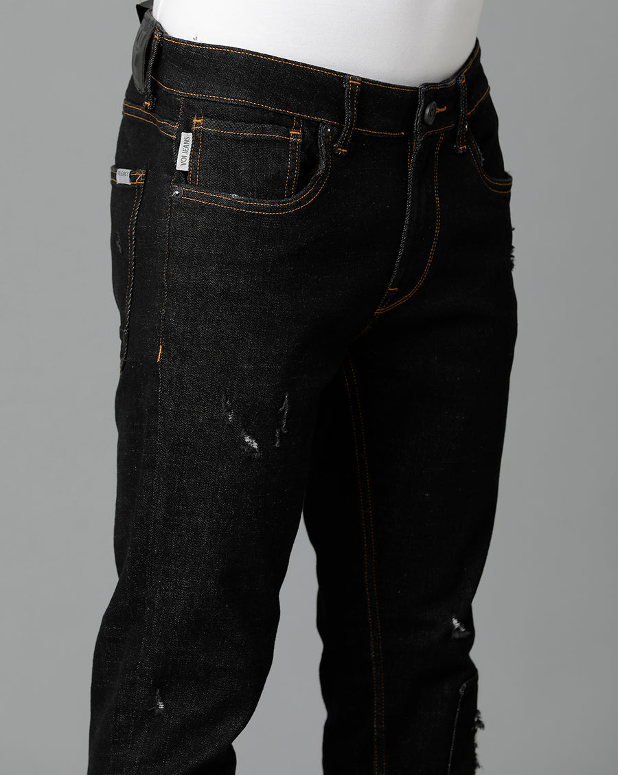 Black Track Skinny Jeans