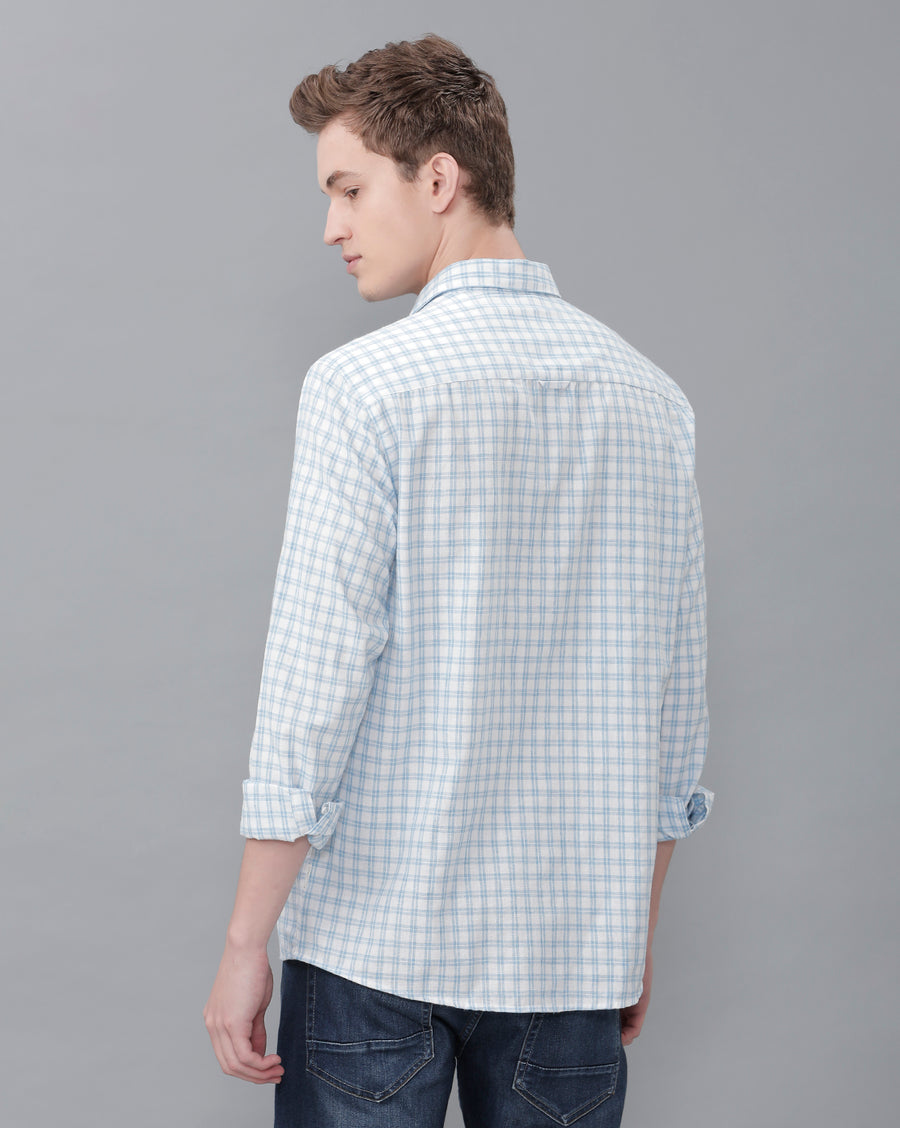 WHITE REGULAR FIT SHIRT