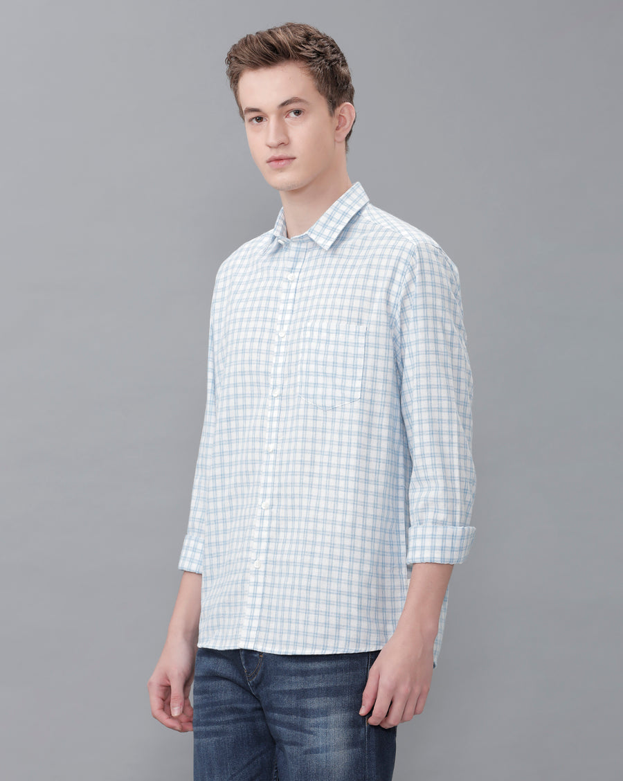 WHITE REGULAR FIT SHIRT