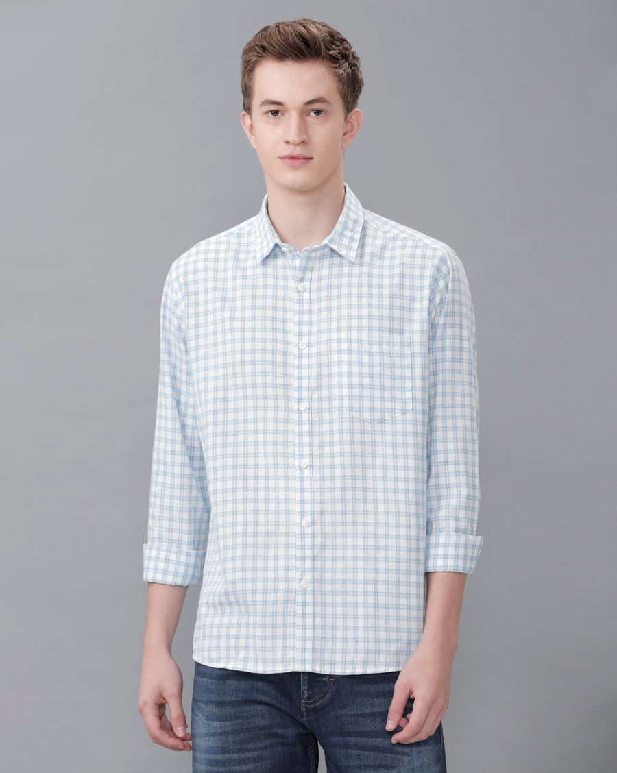 WHITE REGULAR FIT SHIRT