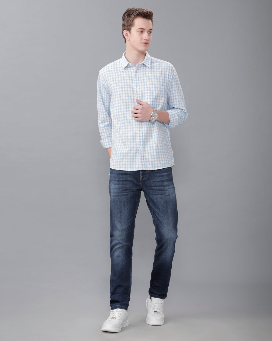 WHITE REGULAR FIT SHIRT