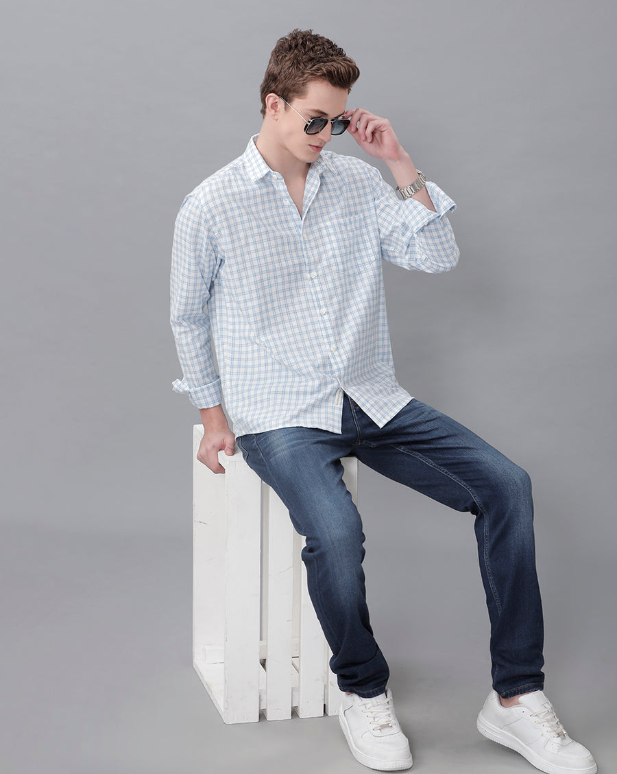 WHITE REGULAR FIT SHIRT