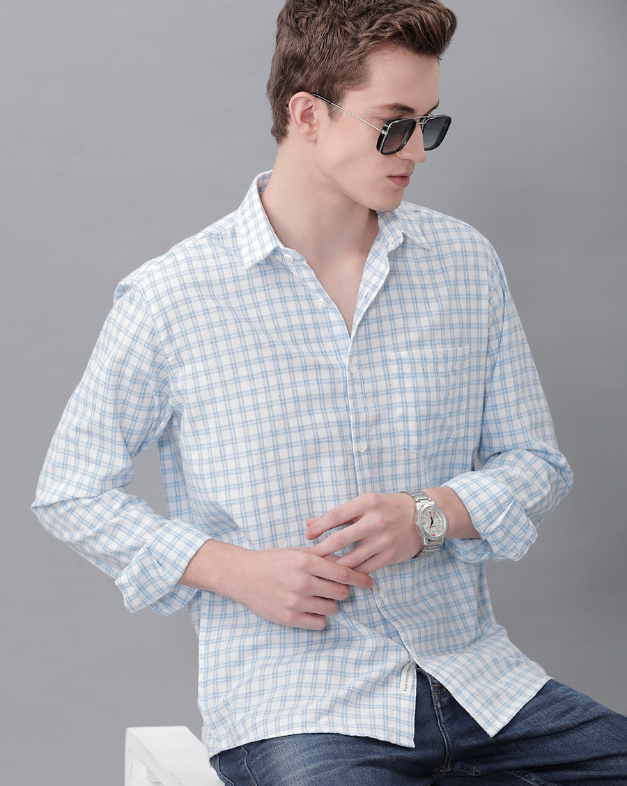 WHITE REGULAR FIT SHIRT